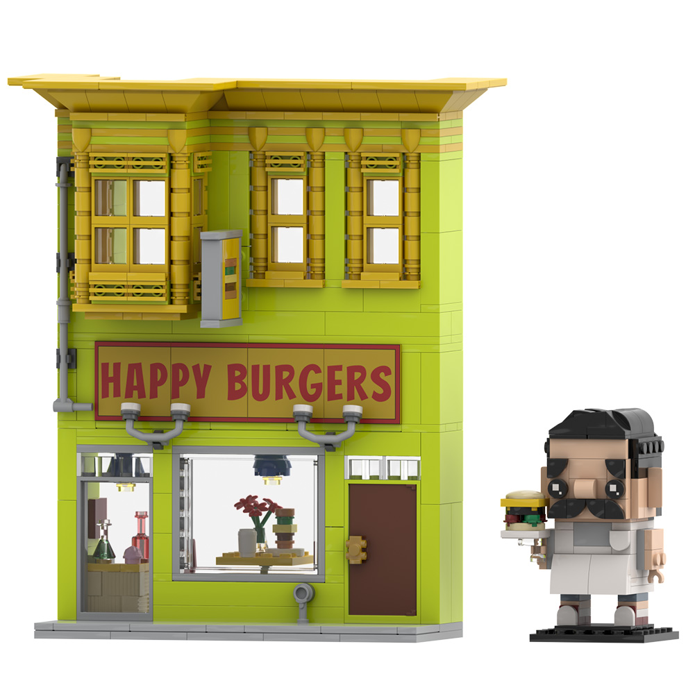 Gobricks MOC Bobs Burgers Buil - Diy Electronics Shop review and price