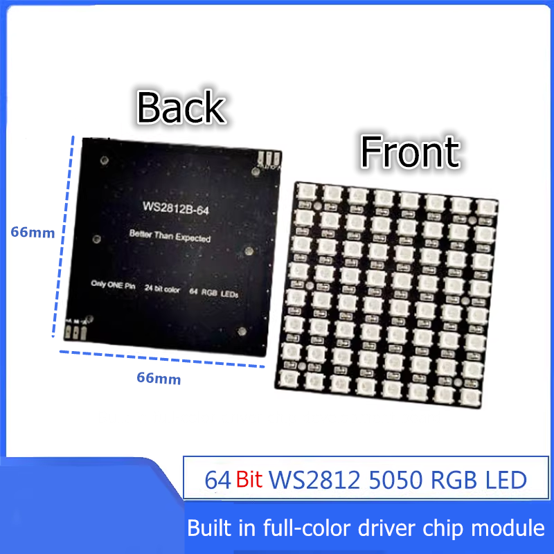 WS2812B 8x8 64Bit RGB LED Matr - Diy Electronics News review and price
