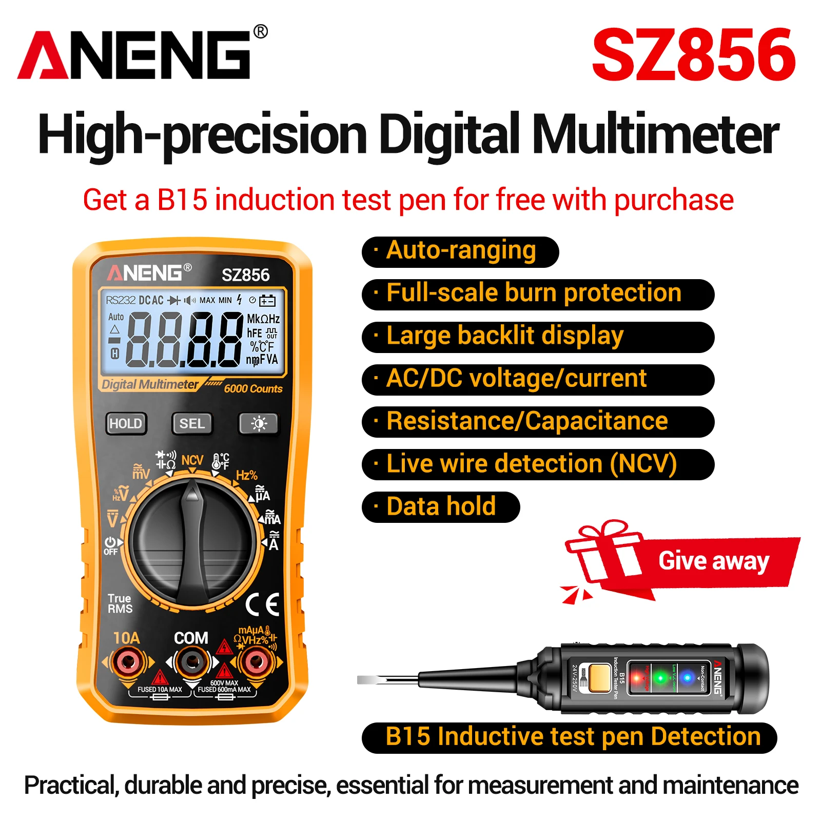 ANENG SZ856 intelligent multim - Diy Electronics Table review and price