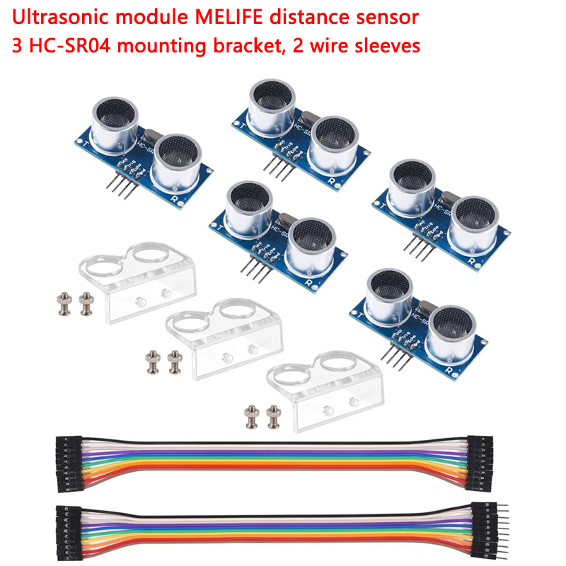 5 ultrasonic modules, MELIFE d - Ultrasonic Sensor Hc review and price