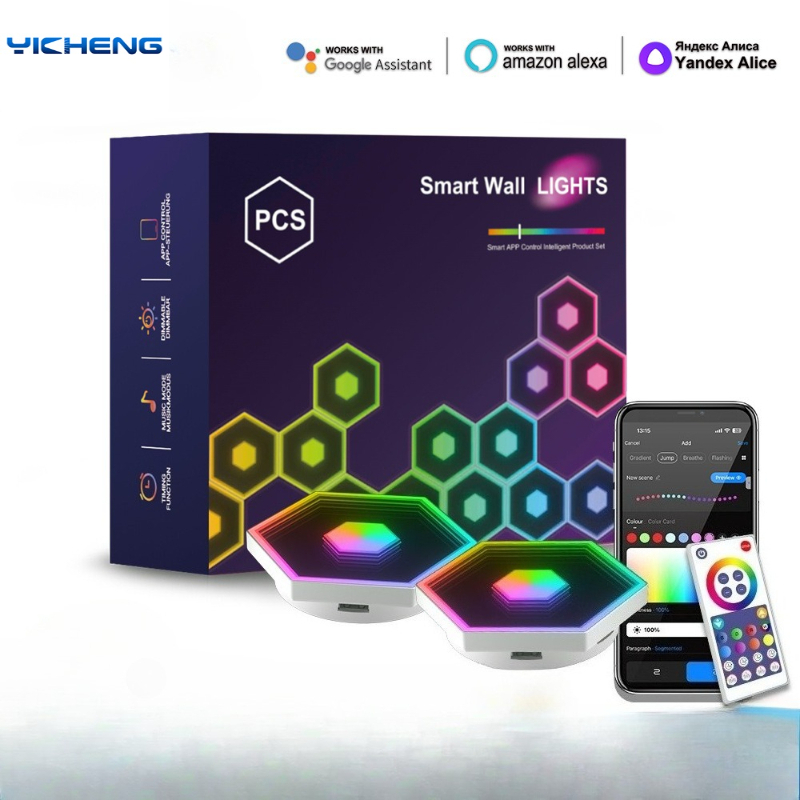 New RGB Tuya Hexagonal Quantum - Diy Electronics News review and price