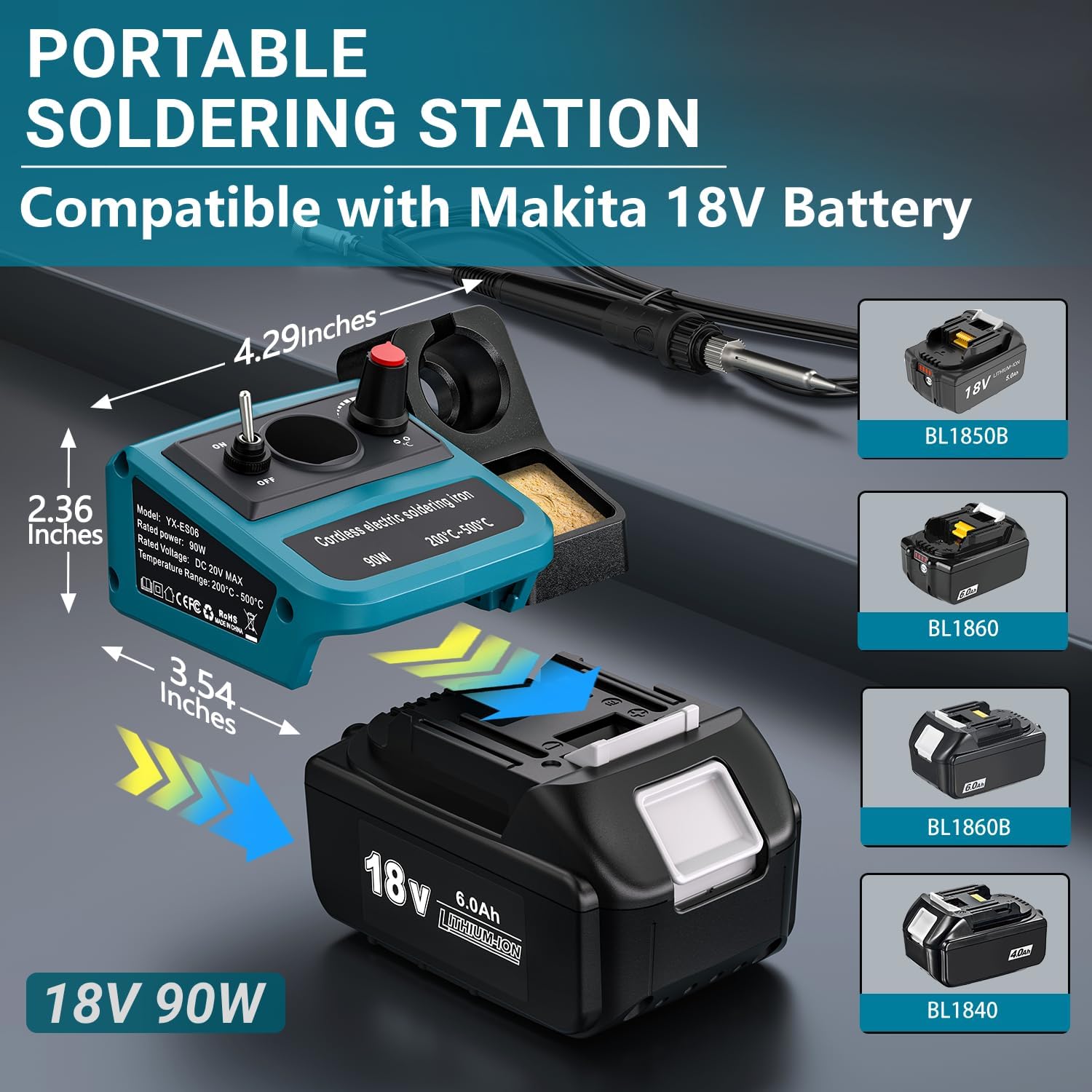 90W LED Digital Cordless Solde - Diy Electronics News review and price