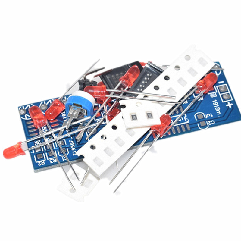 NE555+CD4017 Running LED Flow  - Diy Electronics News review and price